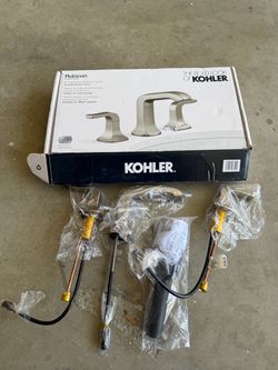 Kohler Rubicon 8" Widespread Bathroom Faucet Brushed Nickel