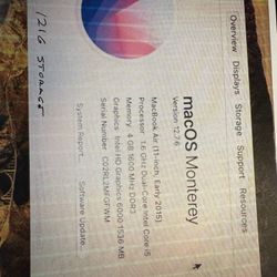 Apple MacBook Air Laptop 11”
