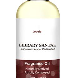 Lopeie Sandalwood Fragrance Oil – Essential Oil for Diffuser, Air Freshener & Room Spray, Long-Lasting with Notes of Sandalwood, Amber, Warm Cozy Scen