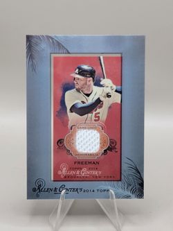 2014 Topps Allen Ginter Freddie Freeman Patch Framed