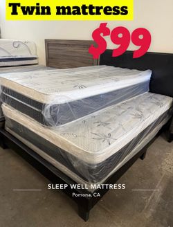 Twin size pillow top mattress