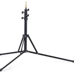 Manfrotto 5001B-1 Light Stand, Nano Black Stand, Maximum Height 74.8 inches (190 cm), Maximum Load Capacity 3.3 lbs (1.5 kg), Aluminum, Small and Ligh