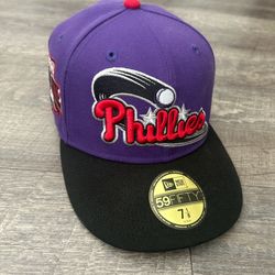 Hat Club Purple Philadelphia Phillies 7 1/8 New Era Fitted Hat 