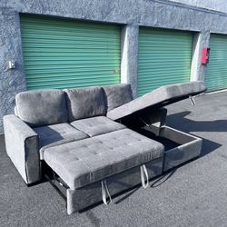 Kendale Sleeper Sofa with Storage Chaise