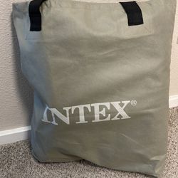 Intex Twin Size Air Mattress with bed cover | Never Used
