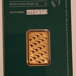 Unopened Perth Mint "Gold Bar" Sealed Certified 