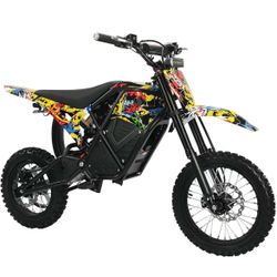 2500W/4000W Electric Dirt Bike for Teens & Adults - 37/40MPH Off-Road EBike, 48V 13AH 60V 28AH Removable Battery E Bikes, 14"/12" Fat Tires Bicycle, M