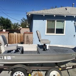 12 FOOT Aluminum V Boat Bass Boat Conversion 