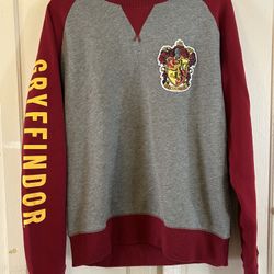 Wizarding World Of Harry Potter Gryffindor Crewneck Sweater preppy Cosplay Sz Large 