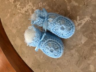 Baby Blue Booties Decor