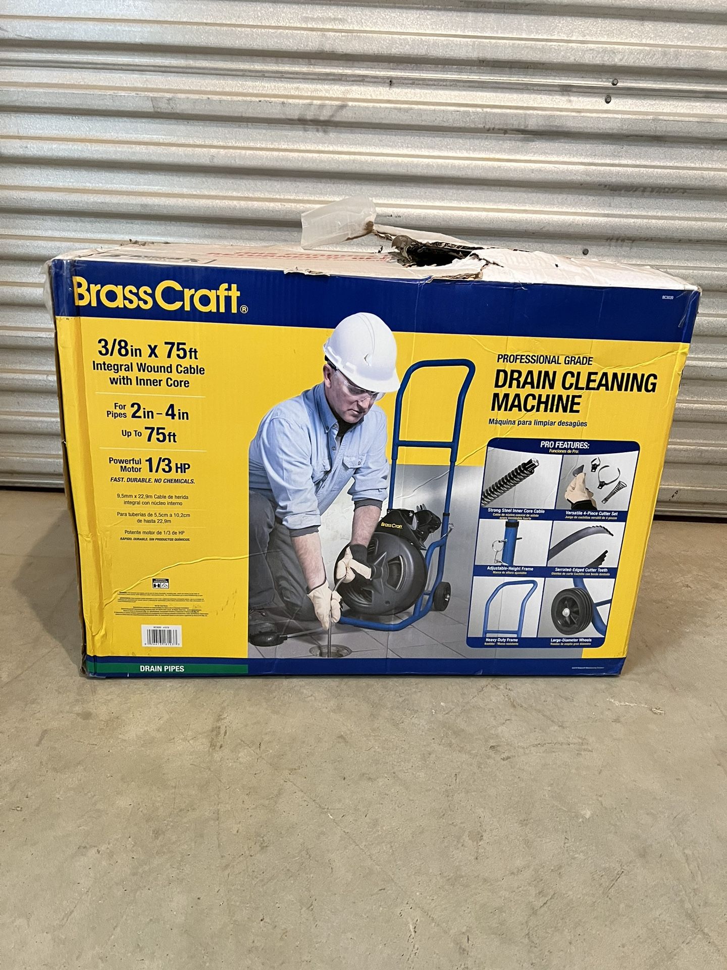 BRASSCRAFT 3/8-in dia x 75-ft L Music Wire Machine Auger
