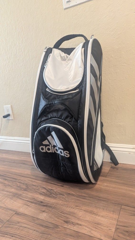 Adidas Tour 12 Racket Tennis Bag (Black/White)