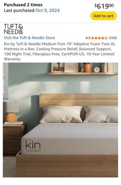 Twin xl mattress + foundation