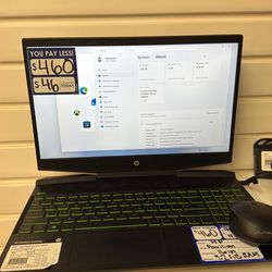 Hp pavilion gaming laptop with charger