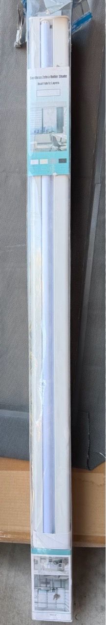 Cordless Zebra Roller Shade White