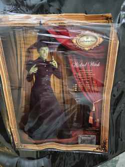 His & Hers SET, Used Once, Women's MEDIUM, WICKED Witch Costume With MEN'S Scarecrow Costume