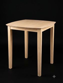 Wood table with 2 ancient Spinning chairs