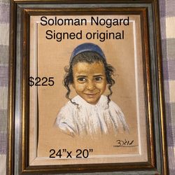 Original Painting By Soloman Nogard Safari Art LTD