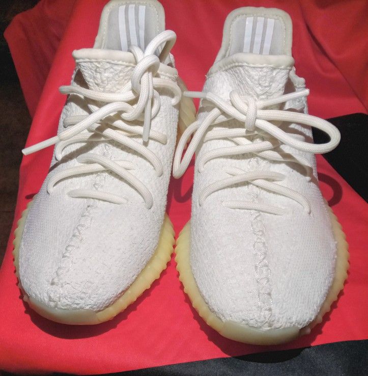 Authentic Yeezy Triple White Cream Shoes