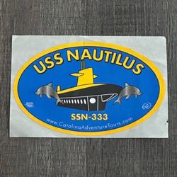 New USS Nautilus Catalina Island Submarine Travel Scrapbook Craft Sticker