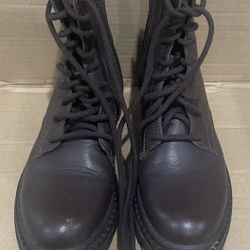 Steve Madden Women's Jamisyn Lace-Up Leather Boot in Brown Color Size 9M