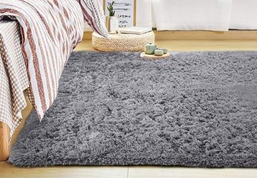 4' x 6' Area Rug Shaggy Style Carpet For Bedroom Living Room