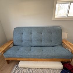 Futon Couch - Stratford 86” Wide Queen Futon & Mattress 