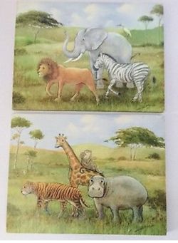 Home Interior Kids Safari Canvas 