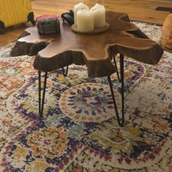 Live Edge Wood Coffee Table 