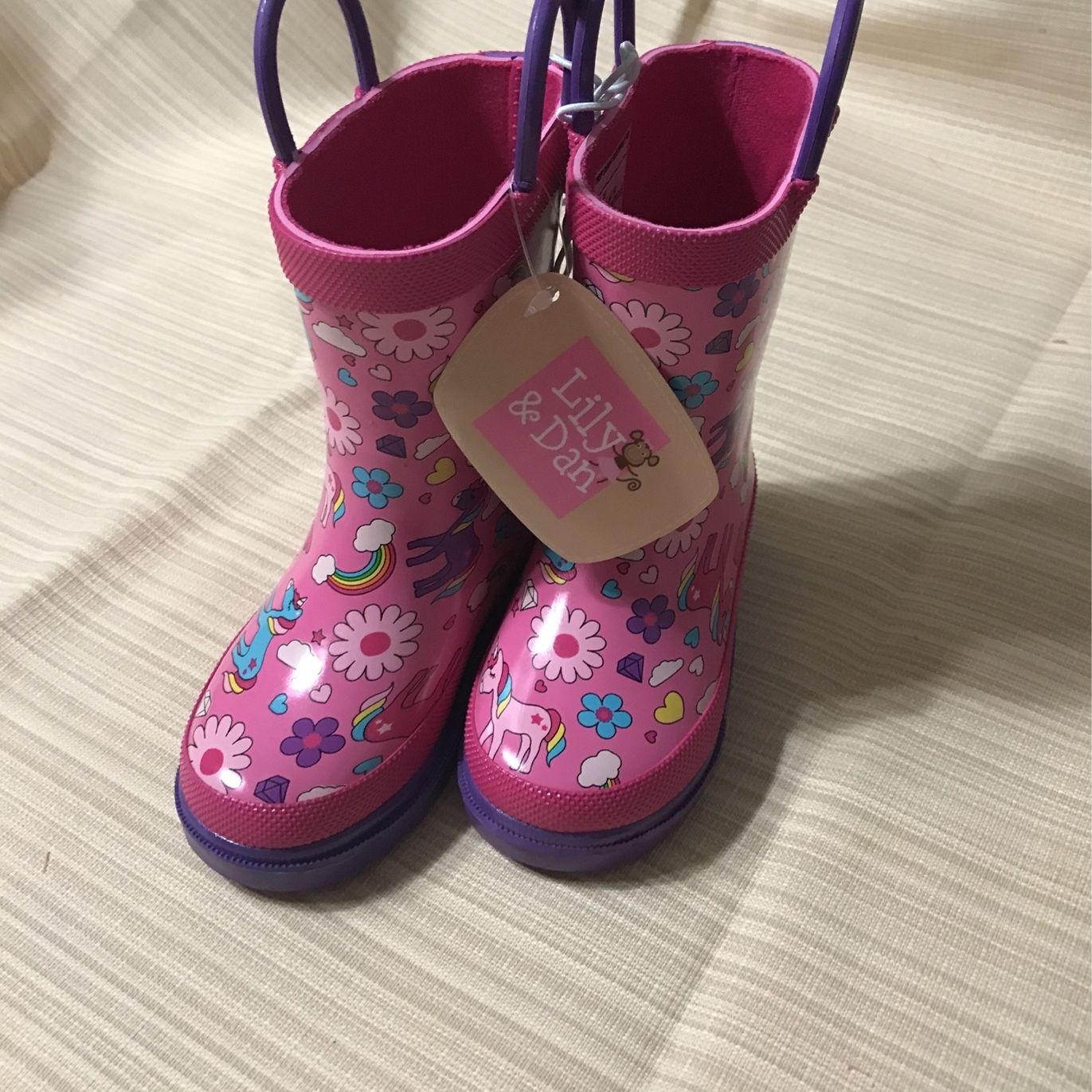 Lily & Dan Girl Rain boots - Size 5/6