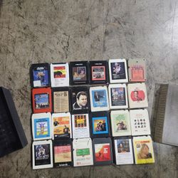 Lot Of 24 ( John Denver, Elvis, Guy Lombardo, Herb Alpert Etc ) 8 Track Tapes