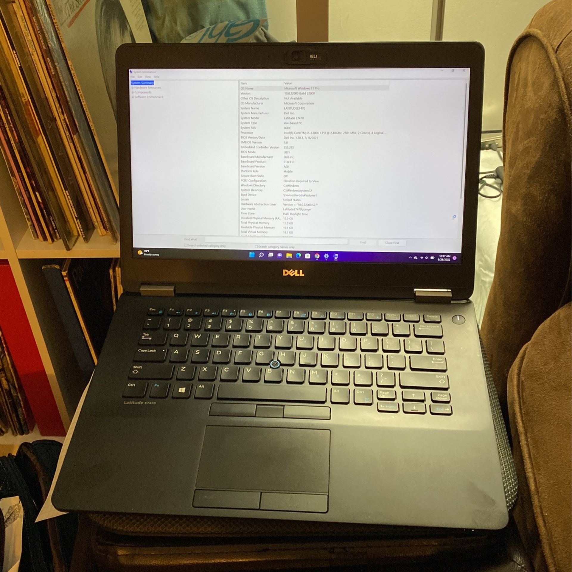 Dell Latitude E 7470 i6300 16Gb 256Gb SSD 1080p Laptop notebook Computer