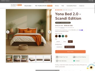 🔥 FIRE SALE – BRAND NEW Yona Bed 2.0 (Scandi Edition) – $90 🔥
