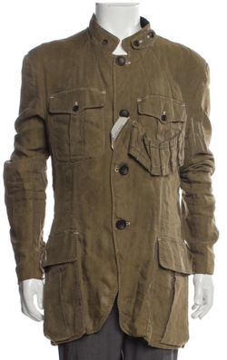 John Galliano Dior Chanel Men’s Vintage Utility Jacket Hard To Find 52 Made In Italy