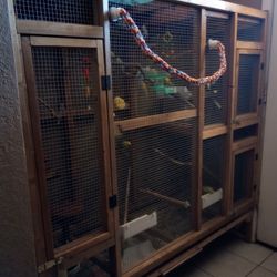 Wooden Bird Cages/Jaulas De Madera