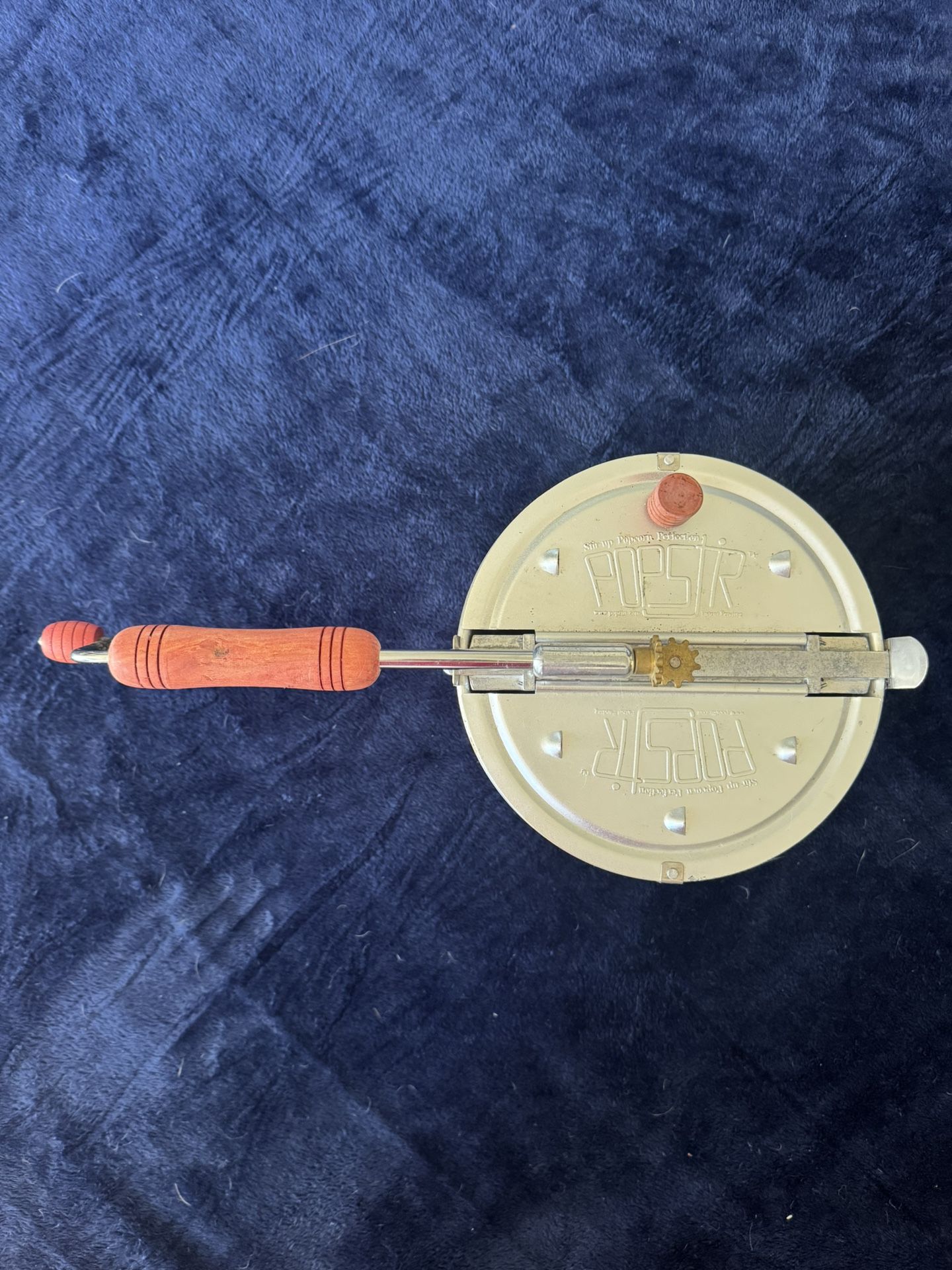 Vintage Pops’r Hand-Crank Stovetop Popcorn Maker – Great Condition