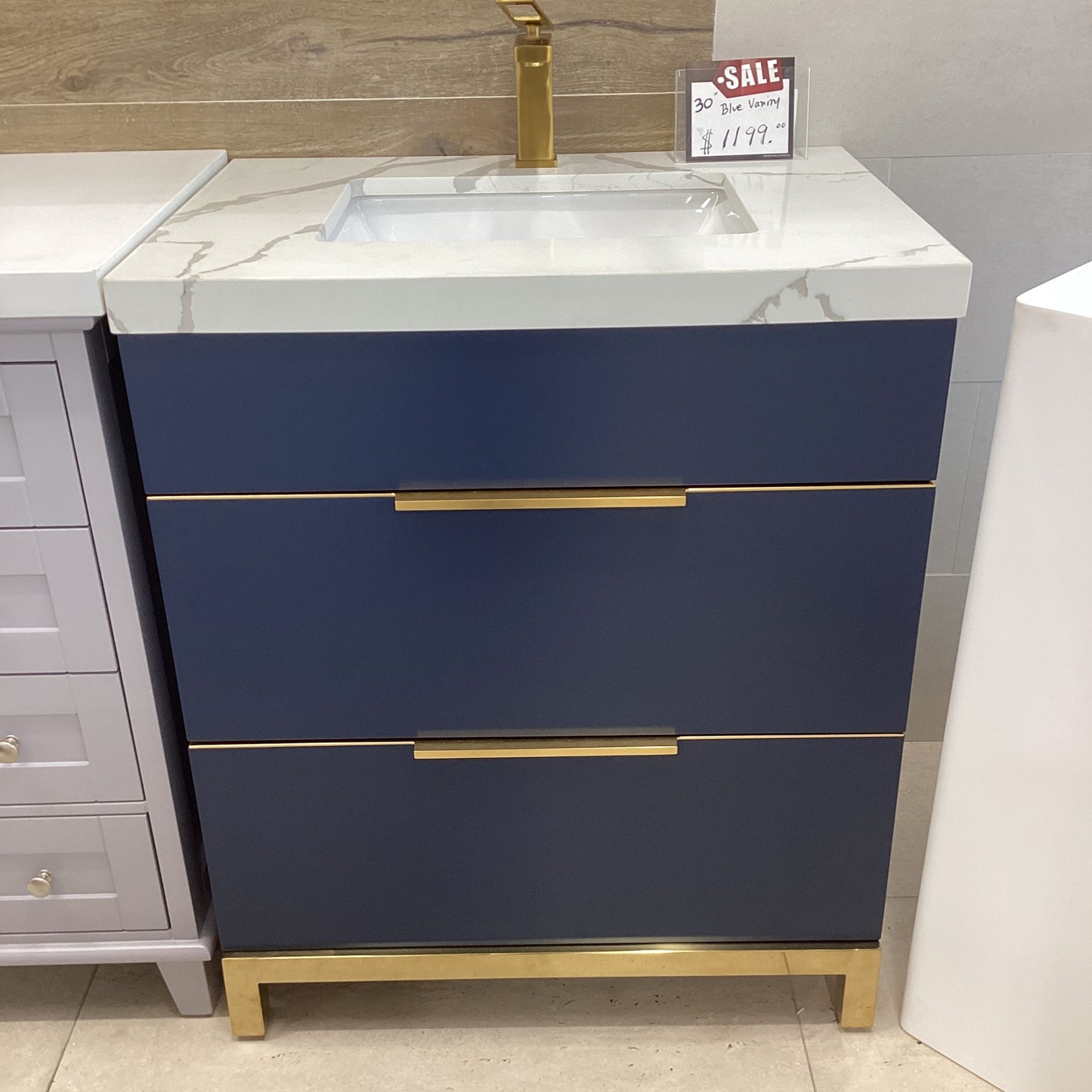 30” White Royal Mercer Bathroom Vanity Solid Wood Soft Close Drawers Quartz Countertop Ceramic Sink ❗️❗️❗️❗️❗️