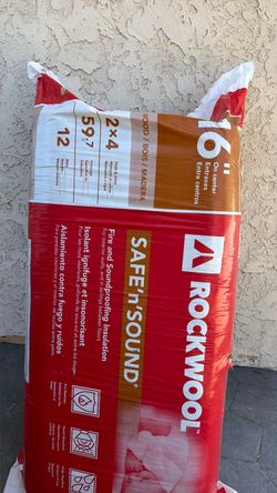 NIB: Rockwool “Safev and sound insulation. 59.7 ft.² 12 batts