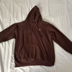 Double C embroidered hoodie Brown 