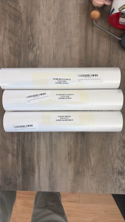 Vynil paper matte white 3 rolls