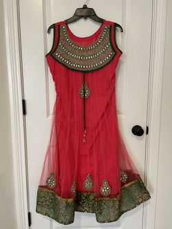 Long Dressy Shirt/Kurti With Scarf