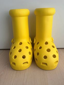 MSCHF x Crocs Big Yellow Boots