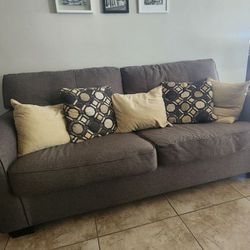 Gray/Slate Sofa and Loveseat