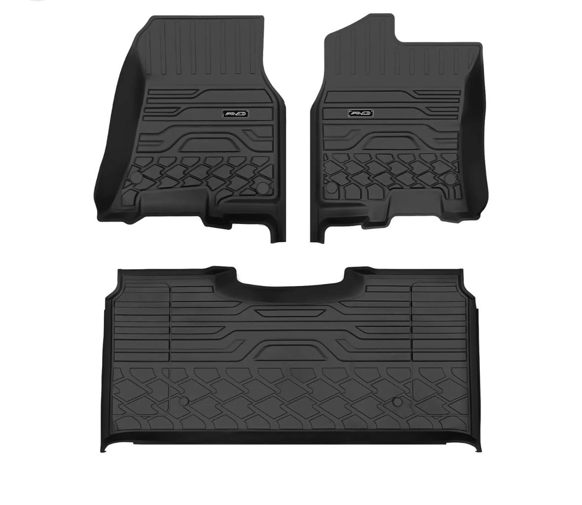 HALIVEID Floor Mats for Dodge Ram 1(contact info removed)-21, Black TPE Full Set, Waterproof