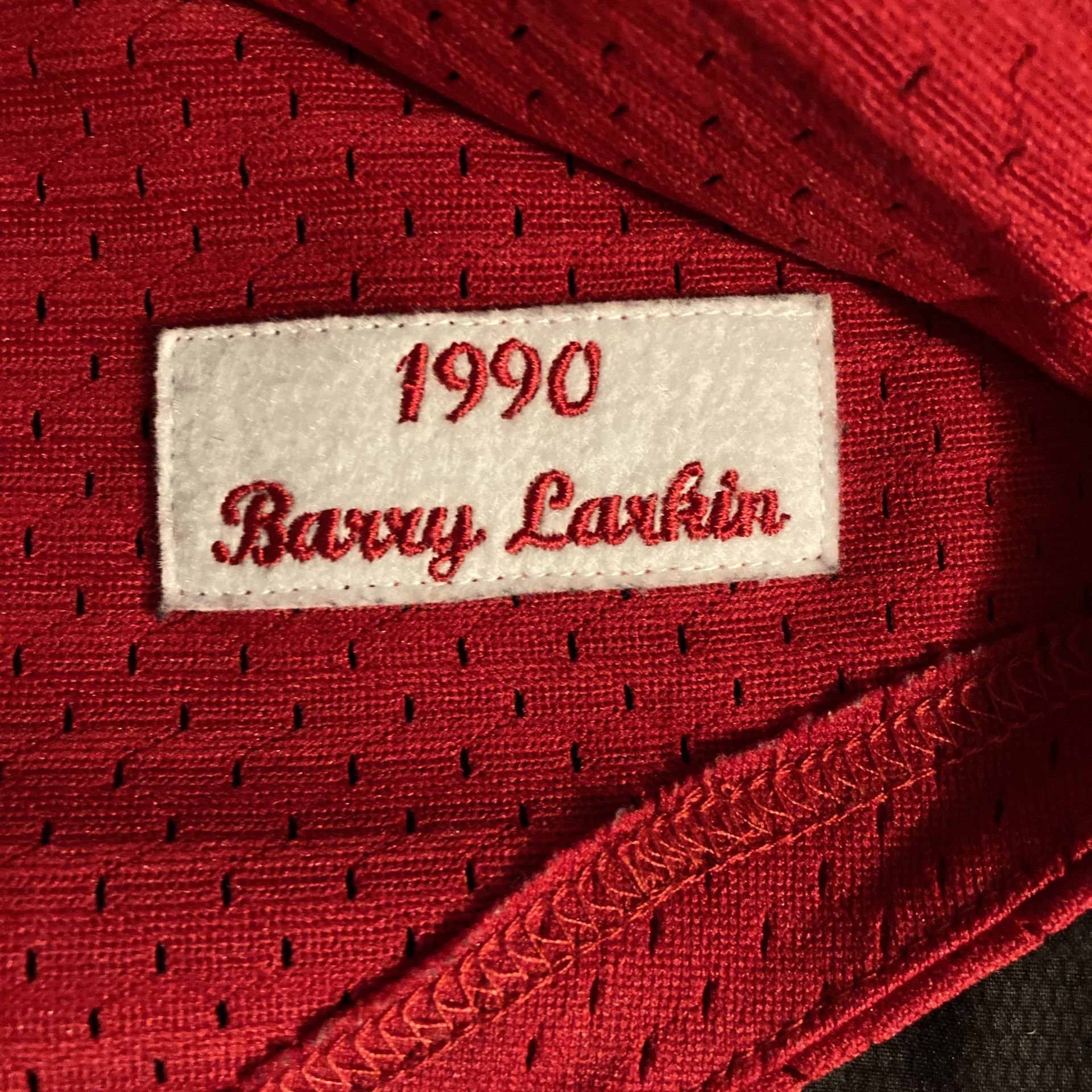 Authentic Barry Larkin Cincinnati Reds 1990 Pullover Jersey - Shop