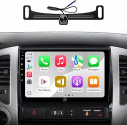 9" Car Radio Stereo for Toyota Tacoma 2005-2011, Wireless Apple CarPlay & Android Auto, 5G WiFi GPS Navigation, IPS HD Display, Bluetooth, SWC, Plug a