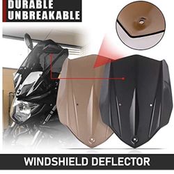 Lorababer Motorcycle Windshield Airflow Adjustable Windscreen Wind Deflector Double Bubble Compatible with Yamaha MT03 MT25 MT-03 MT-25 MT 03 MT 25 