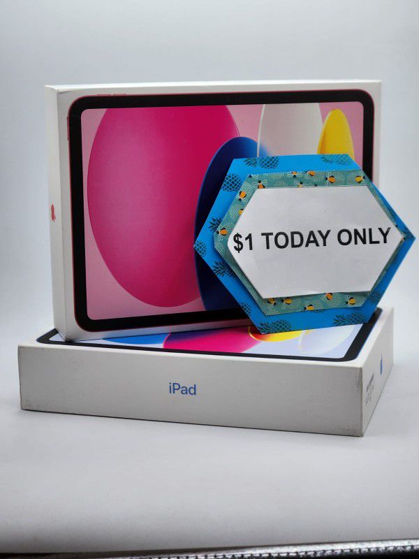 Apple iPad 10th Gen- $1 Today Only
