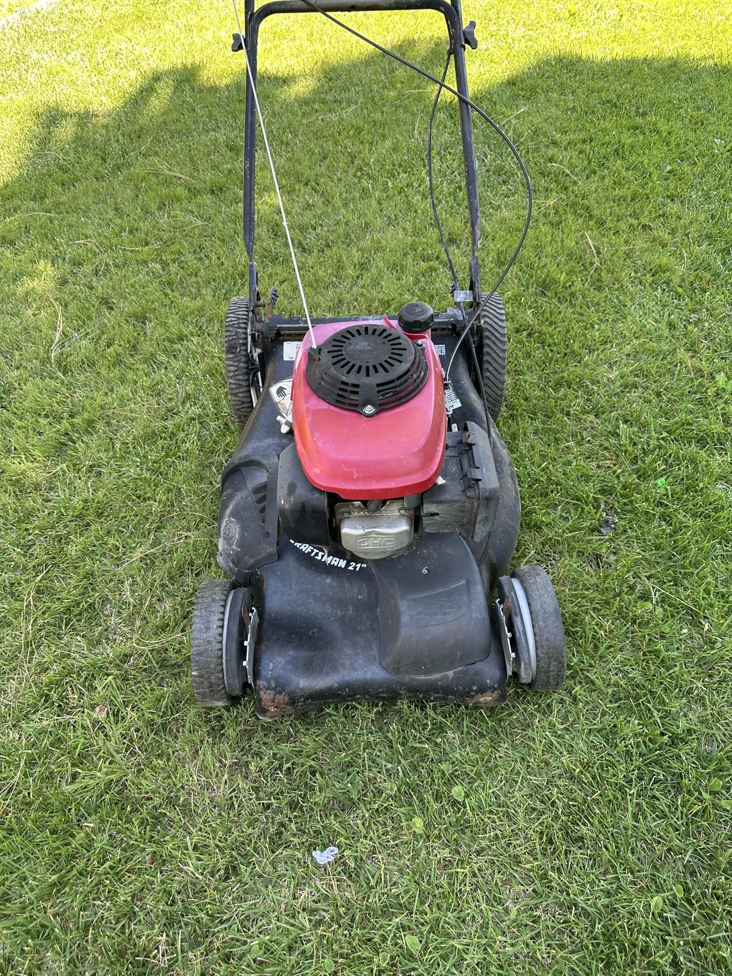 Craftsman Honda Engine Self Propelled Lawn Mower (no Bag)