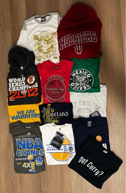 XL Graphic Tee & Hoodie Bundle | Warriors Giants Harley + More
